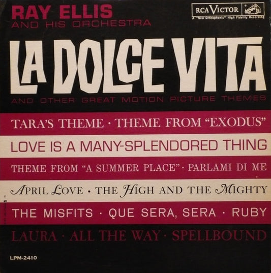 Ray Ellis And His Orchestra : La Dolce Vita And Other Great Motion Picture Themes (LP, Album, Mono)