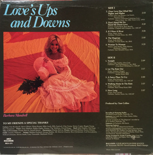 Barbara Mandrell : Love's Ups And Downs (LP, Album)