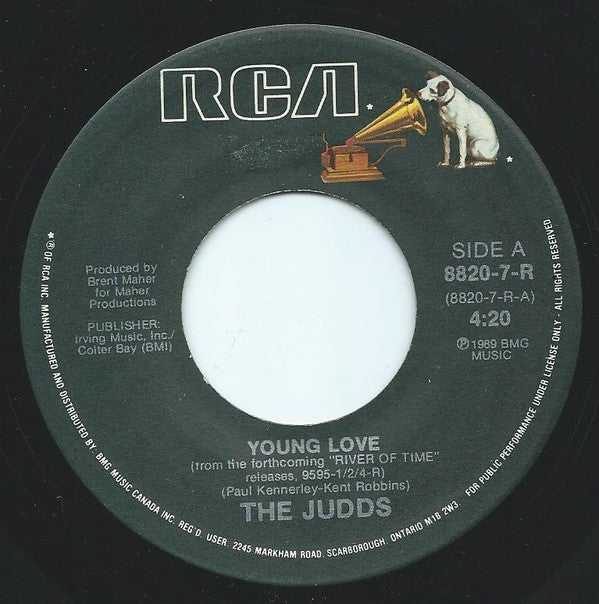 The Judds : Young Love (7", Single)