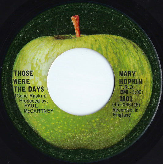 Mary Hopkin : Those Were The Days (7", Single)