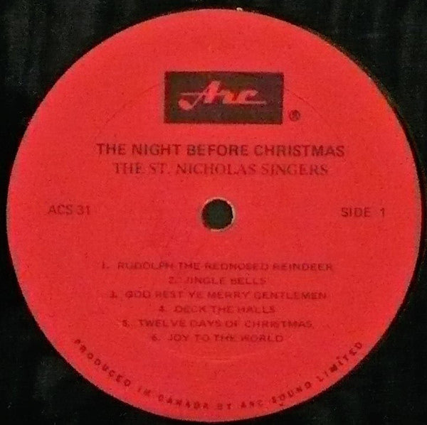 The St. Nicholas Singers* : Rudolph The Red Nosed Reindeer (LP, Album)