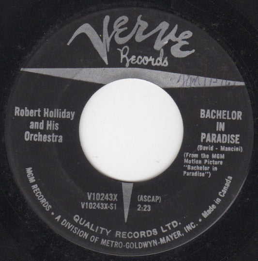 Robert Holliday And His Orchestra : Bachelor In Paradise (7")