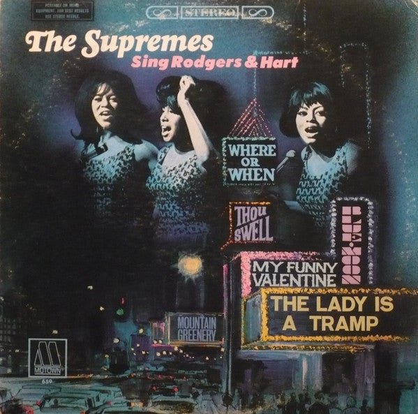 The Supremes : Supremes Sing Rodgers & Hart (LP, Album)