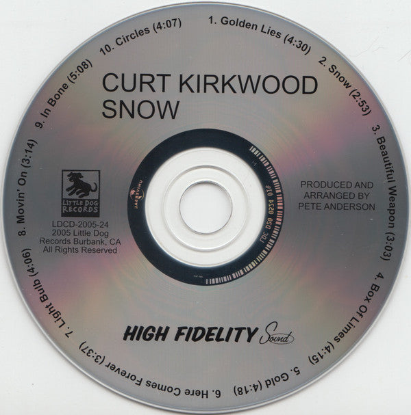 Curt Kirkwood : Snow (CD, Album)