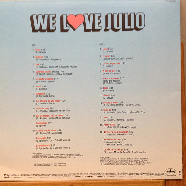 Tu Y Yo : We Love Julio (LP, Album)