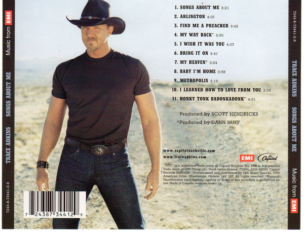 Trace Adkins : Songs About Me (CD, Album)