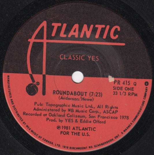 Yes : Roundabout (7", Comp)