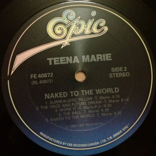 Teena Marie : Naked To The World (LP, Album)