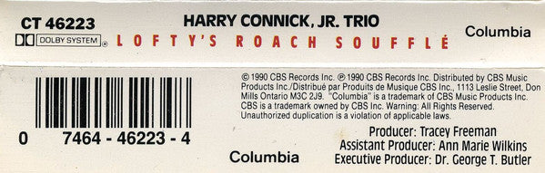 Harry Connick, Jr. Trio : Lofty's Roach Soufflé (Cass, Album, Dol)