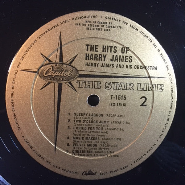 Harry James (2) : The Hits Of Harry James (LP, Comp, Mono)