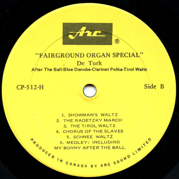 Draaiorgel De Turk : Fairground Organ Special (LP)