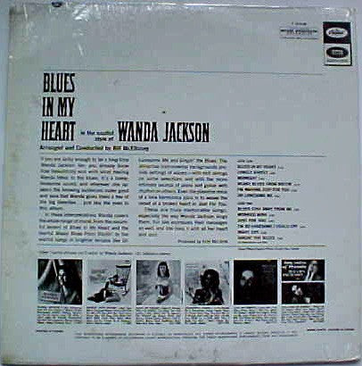 Wanda Jackson : Blues In My Heart (LP, Album, Mono)