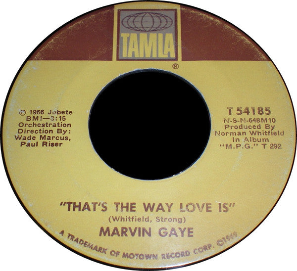 Marvin Gaye : That's The Way Love Is (7", Single)