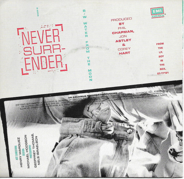 Corey Hart : Never Surrender (7", Single, Jac)