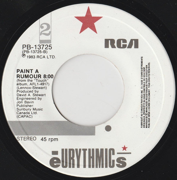 Eurythmics : Here Comes The Rain Again (7", Single, RCA)
