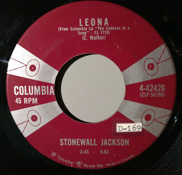 Stonewall Jackson : One Look At Heaven / Leona (7", Single)