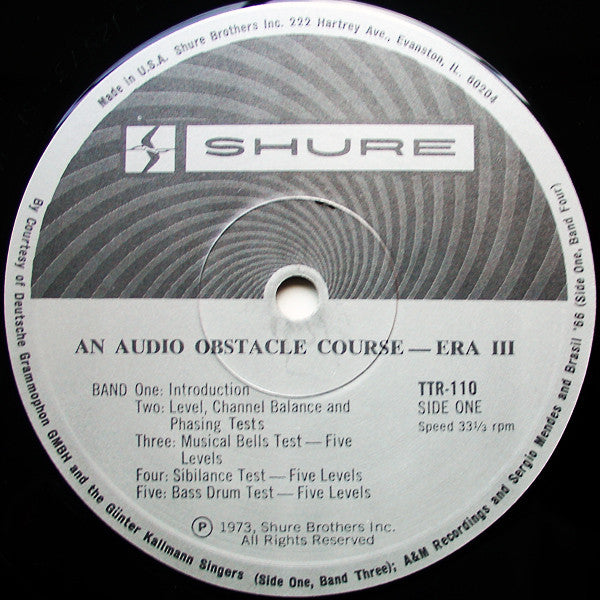 Various : Audio Obstacle Course - Era III (The Shure Trackability Test Record) (LP)