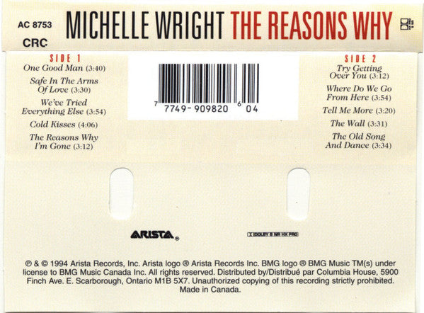 Michelle Wright : The Reasons Why (Cass, Album, Club, Dol)