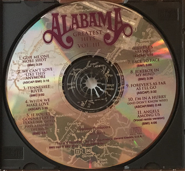 Alabama : Greatest Hits III (CD, Comp, Club)
