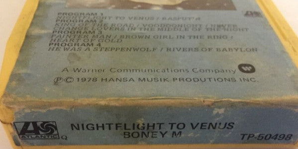 Boney M. : Nightflight To Venus (8-Trk, Album, Yel)