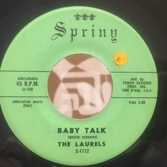 The Laurels (10) : Baby Talk / You Left Me (7", RE, Unofficial)