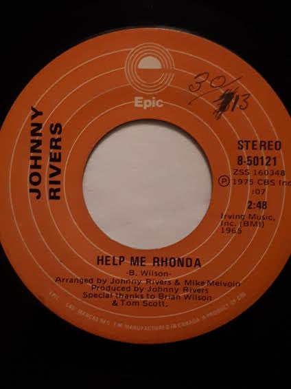 Johnny Rivers : Help Me Rhonda (7", Single)