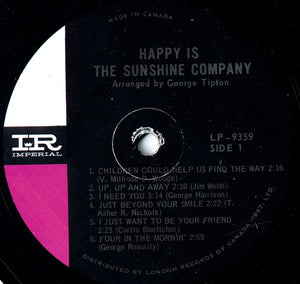 The Sunshine Company : Happy Is (LP, Album, Mono)