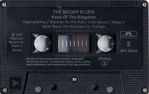 The Moody Blues : Keys Of The Kingdom (Cass, Album, Dol)