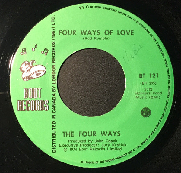 The Four Ways : Four Ways Of Love (7", Single)