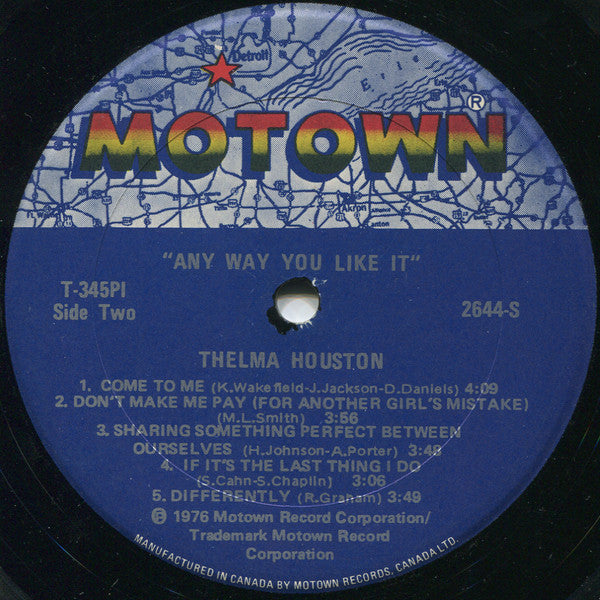 Thelma Houston : Any Way You Like It (LP, Album)
