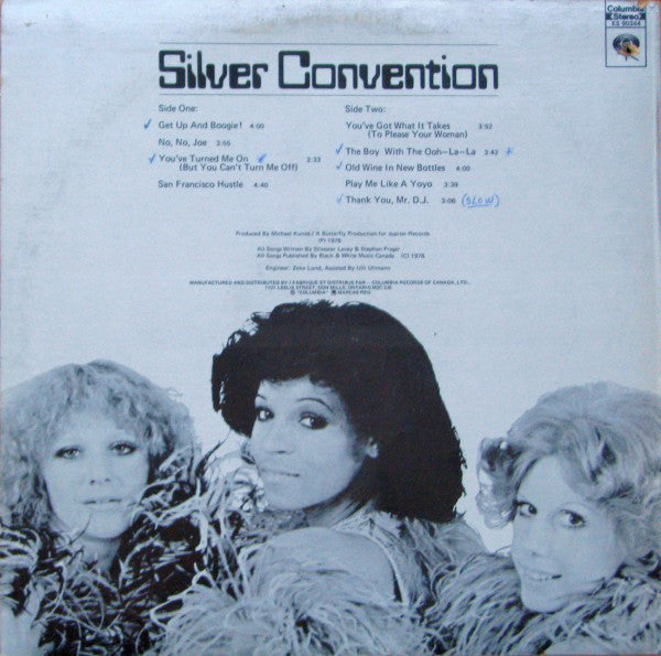 Silver Convention : Get Up And Boogie! (LP, Album)