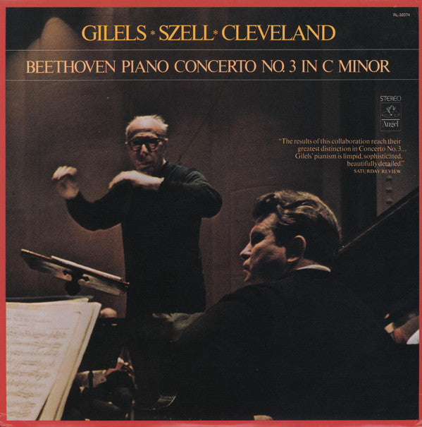Emil Gilels, George Szell, The Cleveland Orchestra, Beethoven* : Piano Concerto No. 3 In C Minor (LP, Album)