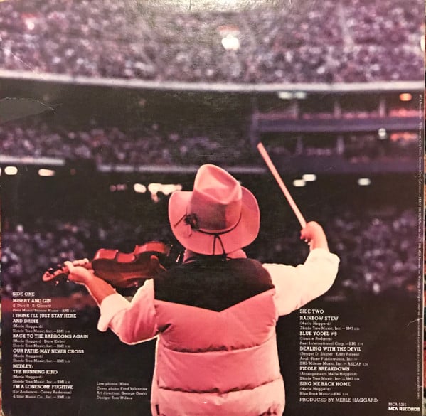 Merle Haggard : Rainbow Stew - Live At Anaheim Stadium (LP, Album, Pin)