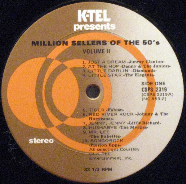 Various : Million Sellers Of The 50's Vol.2 (LP, Comp)