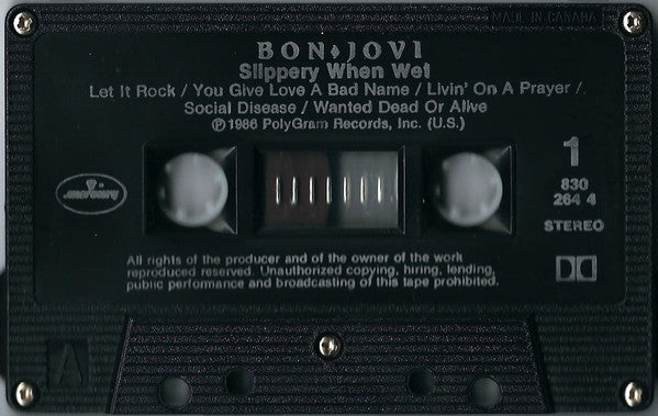 Bon Jovi : Slippery When Wet (Cass, Album)