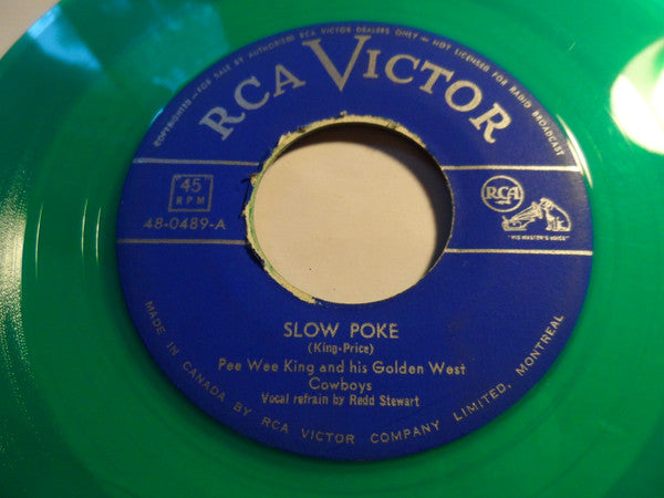 Pee Wee King And His Golden West Cowboys : Slow Poke (7", Single, Gre)