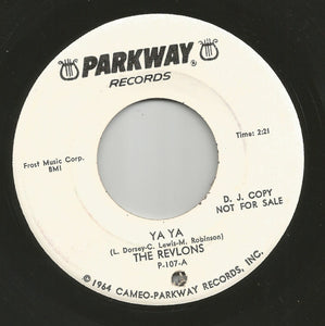 The Revlons (4) : Ya Ya / It Could Happen To You (7", Single, Promo)