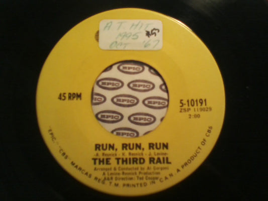 The Third Rail : Run, Run, Run / No Return (7", Single)