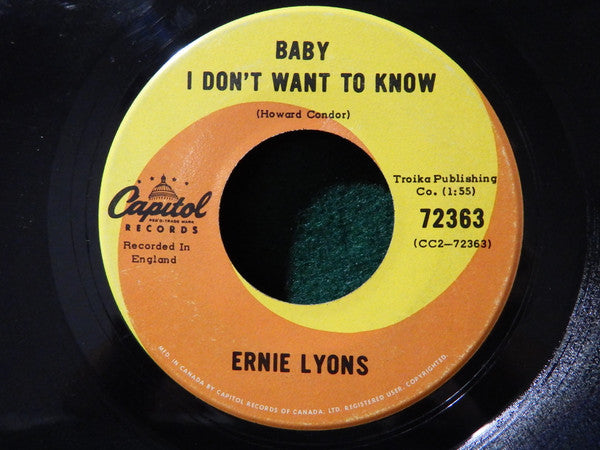 Ernie Lyons : My Own Misfortune (7")