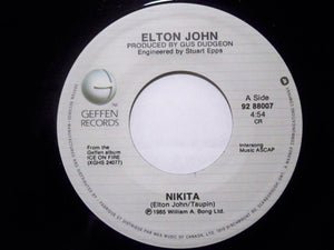 Elton John : Nikita (7", Single)