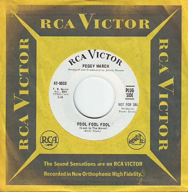 Peggy March : Fool, Fool, Fool (Look In The Mirror) / Try To See It My Way (7", Single, Promo)