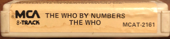 The Who : The Who By Numbers (8-Trk, Album, Whi)
