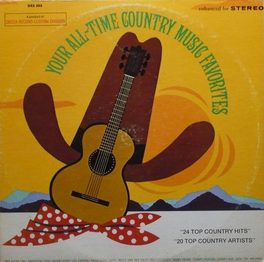 Various : Your All-Time Country Music Favorites (2xLP, Comp, Gat)