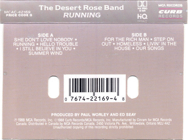 Desert Rose Band : Running (Cass, Album, Dol)