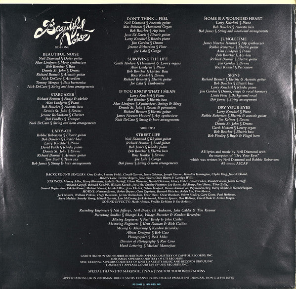 Neil Diamond : Beautiful Noise (LP, Album, RE, Gat)