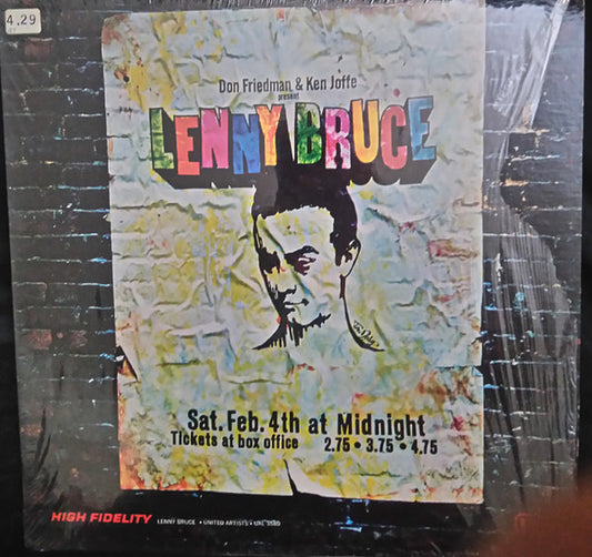 Lenny Bruce : Lenny Bruce In Concert (LP, Album, Mono)