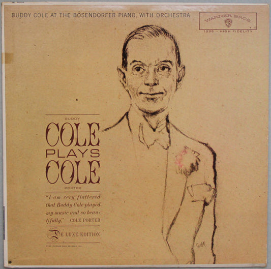 Buddy Cole : Buddy Cole Plays Cole Porter (LP, Album, Mono, Dlx, RE)