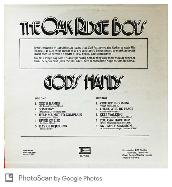The Oak Ridge Boys : God's Hands (LP)