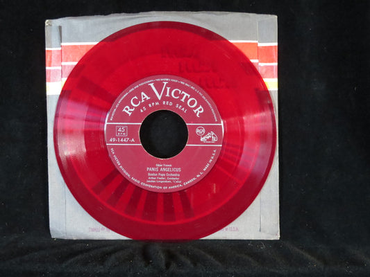 Boston "Pops" Orchestra* : Panis Angelicus / Ave Maria (7", Single, Red)