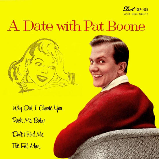 Pat Boone : A Date With Pat Boone (7", EP)